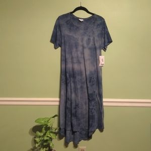 NEW LuLaRoe Blue Carly Maxi Dress